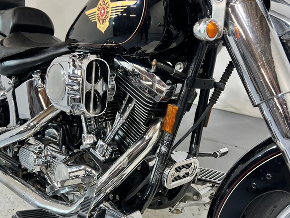 1998 Harley-Davidson Fat Boy, чёрный, 770000 рублей - вид 14
