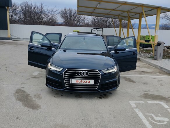 2016 Audi A6 IV (C7) Рестайлинг, синий, 3100000 рублей - вид 2