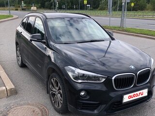 2017 BMW X1 20i xDrive II (F48), чёрный, 2950000 рублей, вид 2