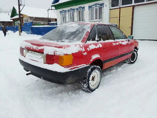1989 Audi 80 IV (B3), красный, 110000 рублей, вид 3