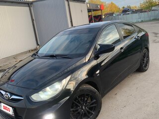 2013 Hyundai Solaris I, чёрный, 1100000 рублей, вид 1