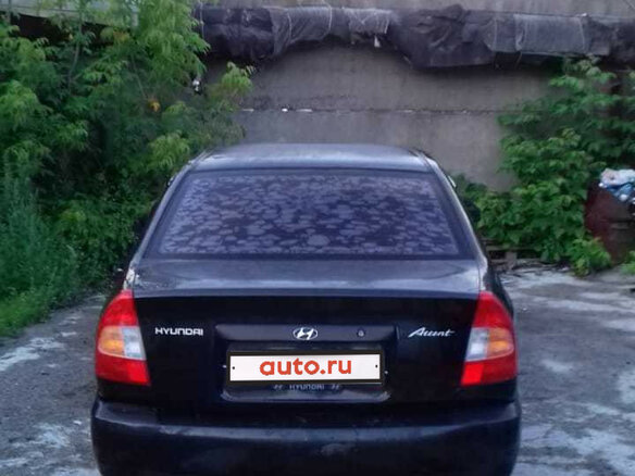 2005 Hyundai Accent ТагАЗ II, чёрный - вид 2
