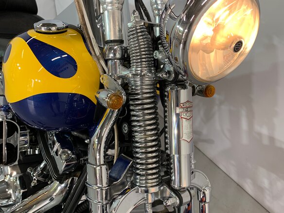 2006 Harley-Davidson Springer Softail, синий - вид 7