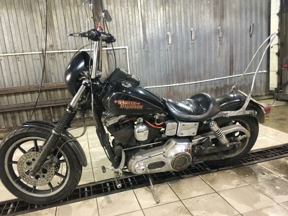 1996 Harley-Davidson Dyna Low Rider, чёрный