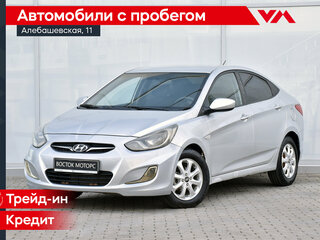 2011 Hyundai Solaris I, серебристый, 595000 рублей, вид 1
