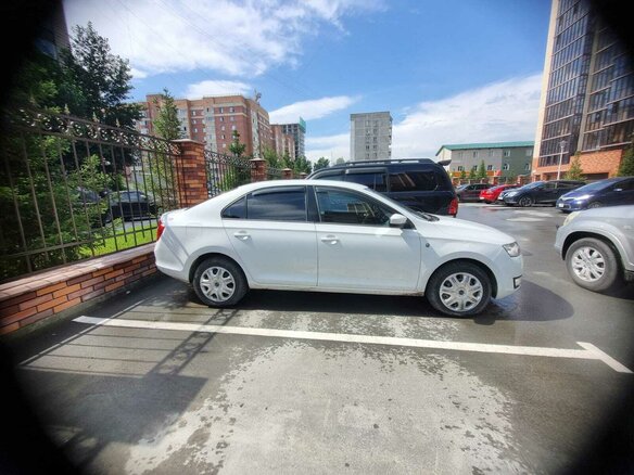 2014 Skoda Rapid I, белый, 780000 рублей - вид 5