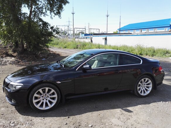2008 BMW 6 серии 630i II (E63/E64) Рестайлинг, чёрный, 1950000 рублей - вид 3