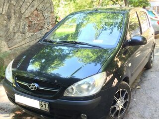 2007 Hyundai Getz I Рестайлинг, чёрный, 540000 рублей, вид 1