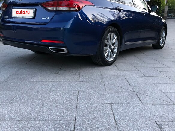 2015 Hyundai Genesis II, синий, 1690000 рублей - вид 3