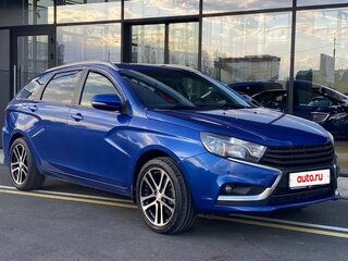 2020 Lada (ВАЗ) Vesta SW I, синий, 1100000 рублей, вид 4