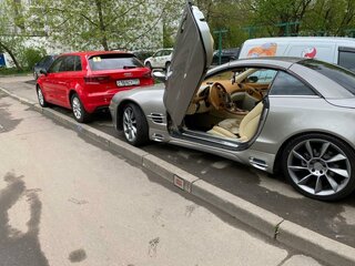 2004 Mercedes-Benz SL-Класс 350 V (R230), бежевый, 2550000 рублей, вид 2