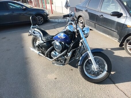 1999 Kawasaki VN400 Vulcan, синий, 270000 рублей, вид 1