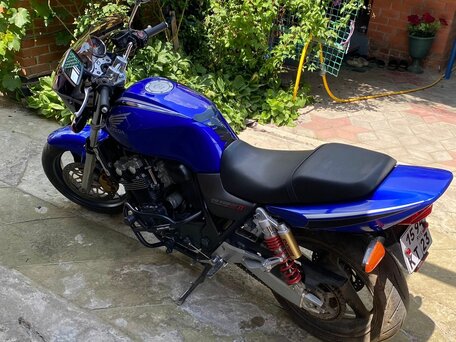 2003 Honda CB 400 Super Four, синий, 450000 рублей, вид 1