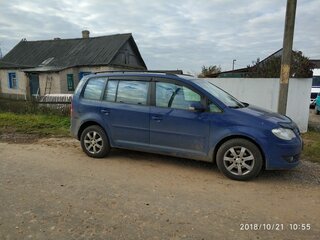 2008 Volkswagen Touran I Рестайлинг, синий, 614925 рублей, вид 2