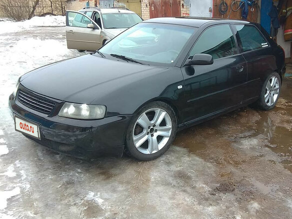 2000 Audi A3 I (8L) Рестайлинг, чёрный, 380000 рублей - вид 5