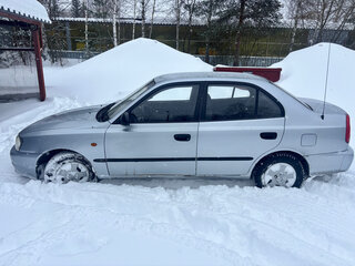2007 Hyundai Accent ТагАЗ II, серебристый, 320000 рублей, вид 4