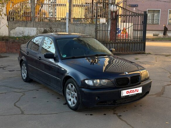 2002 BMW 3 серии 318i IV (E46) Рестайлинг, синий, 499000 рублей - вид 2