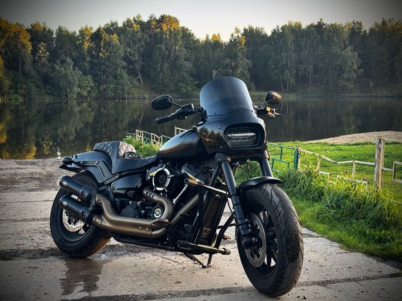2019 Harley-Davidson Fat Bob, чёрный, 1700000 рублей