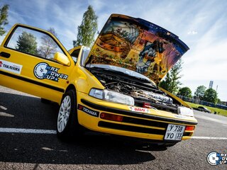 1989 Honda City II, жёлтый, 850000 рублей, вид 3