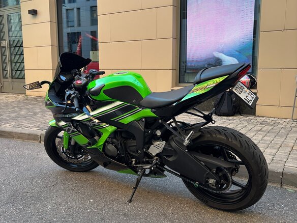2012 Kawasaki ZX-6 Ninja, зелёный, 649000 рублей - вид 6