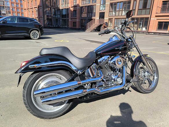 2001 Harley-Davidson Softail Deuce, чёрный, 750000 рублей