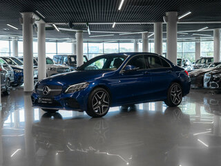 2019 Mercedes-Benz C-Класс 180 IV (W205) Рестайлинг, синий, 3150000 рублей, вид 1