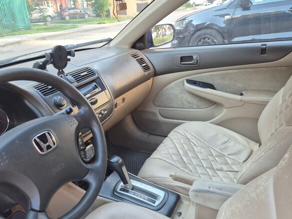 2003 Honda Civic VII Рестайлинг, синий - вид 4