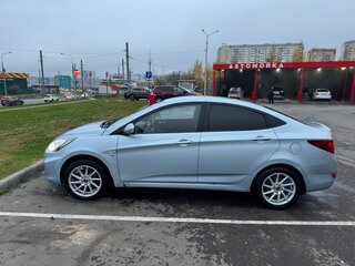 2012 Hyundai Solaris I, голубой, 450000 рублей, вид 3