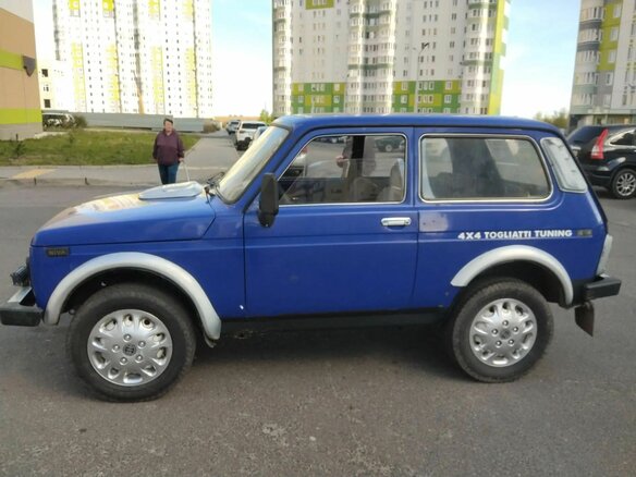 1999 Lada (ВАЗ) 2121 (4x4) I Рестайлинг, голубой, 220000 рублей - вид 3