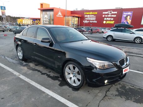 2006 BMW 5 серии 530i V (E60/E61), чёрный, 1300000 рублей, вид 3