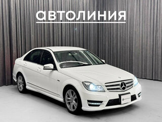 2013 Mercedes-Benz C-Класс 180 BlueEFFICIENCY III (W204) Рестайлинг, белый, 1450000 рублей, вид 2