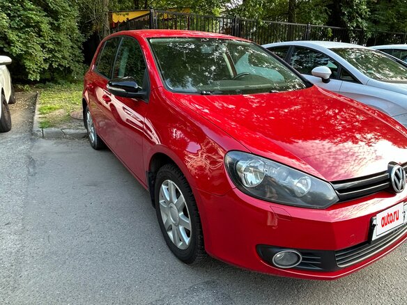 2009 Volkswagen Golf VI, красный, 730000 рублей - вид 7