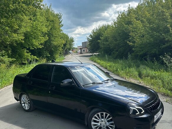2009 Lada (ВАЗ) Priora I, чёрный, 400000 рублей - вид 1
