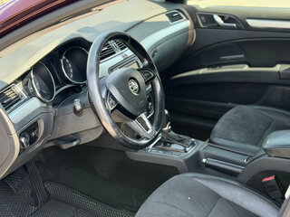 2014 Skoda Superb DSG II Рестайлинг, красный, 928000 рублей, вид 4
