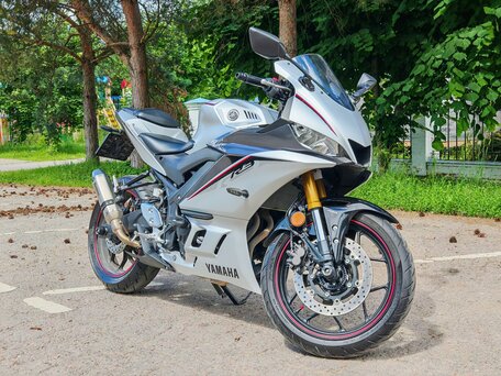 2019 Yamaha YZF-R3, серебристый, 700000 рублей, вид 2