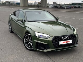 2021 Audi A5 Sportback 45 TFSI II (F5) Рестайлинг, зелёный, 4450000 рублей, вид 2