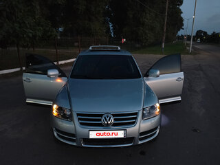 2006 Volkswagen Touareg I Рестайлинг, серебристый, 850000 рублей, вид 4