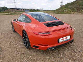 2017 Porsche 911 Carrera 4S VII (991) Рестайлинг, оранжевый, 8948000 рублей, вид 4