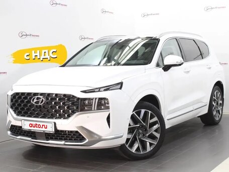 2021 Hyundai Santa Fe IV, белый, 4600000 рублей, вид 4