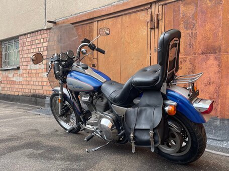 1987 Harley-Davidson Dyna Low Rider, голубой, 800000 рублей, вид 4