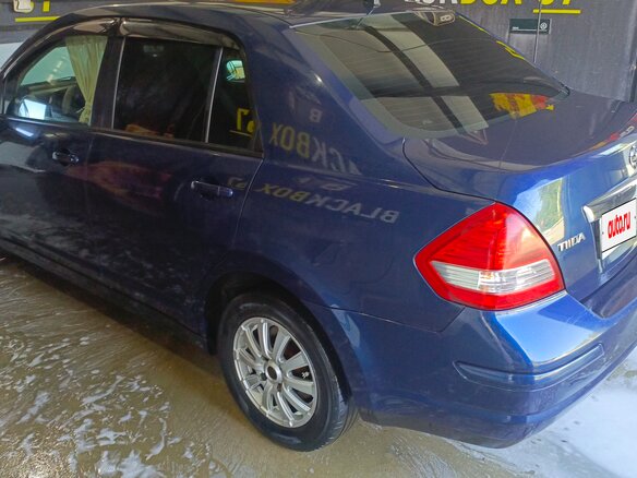2008 Nissan Tiida I, синий, 630000 рублей - вид 7