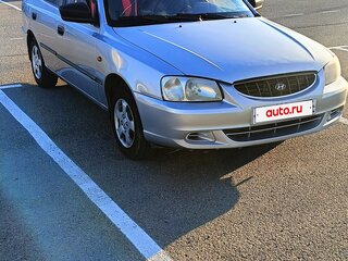 2008 Hyundai Accent ТагАЗ II, серебристый, 310000 рублей, вид 1