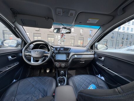 2013 Kia Rio III, голубой, 630000 рублей, вид 4