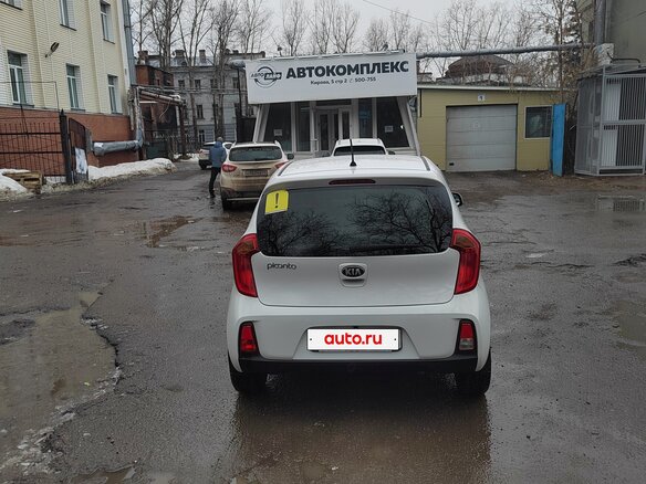 2015 Kia Picanto II Рестайлинг, белый, 1100000 рублей - вид 6