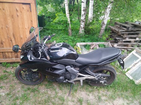 2010 Kawasaki ER-4F (Ninja 400R), чёрный, 380000 рублей, вид 4