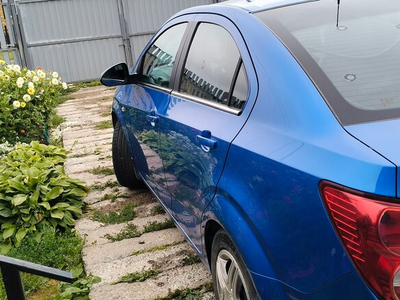2013 Chevrolet Aveo II, синий, 500000 рублей - вид 5