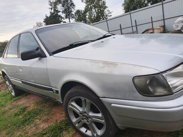 1991 Audi 100 IV (C4), серебристый, 275000 рублей - вид 9