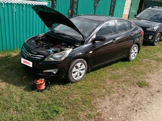 2016 Hyundai Solaris I Рестайлинг, чёрный, 890000 рублей, вид 1