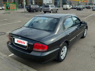 2004 Hyundai Sonata ТагАЗ IV (EF) Рестайлинг, чёрный, 350000 рублей, вид 2