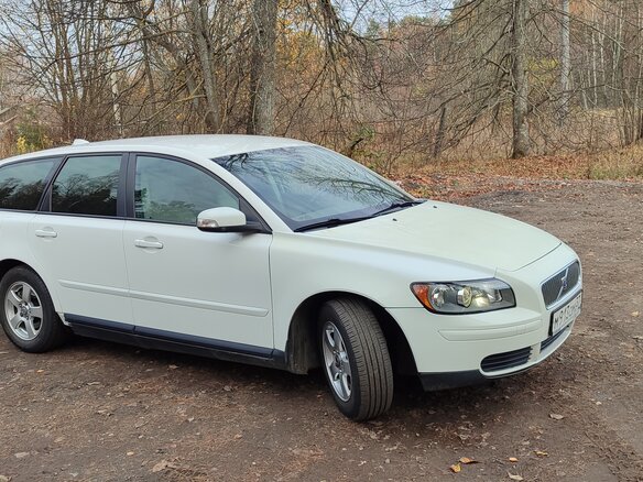 2008 Volvo V50 I Рестайлинг, белый, 415000 рублей
